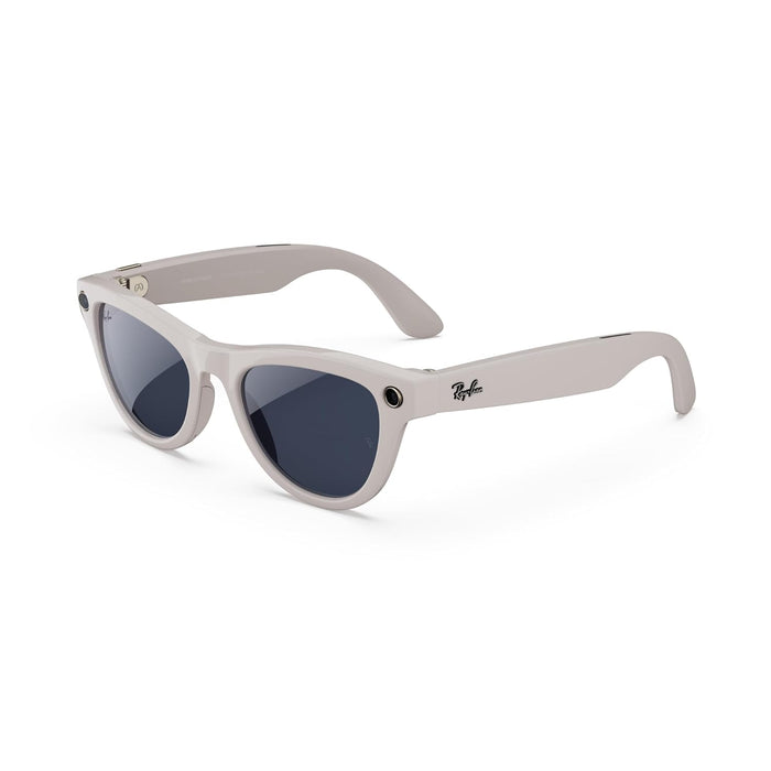Ray-Ban Meta Skyler Gen 1 – Shiny Chalky Grey, Transitions Sapphire Lenses