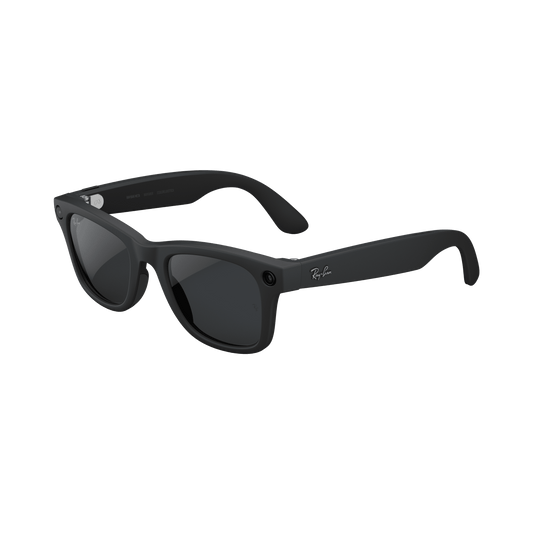 Ray-Ban (Gen 2), Wayfarer Large, Matte Black, Transitions® Grey Lenses | Smart AI Glasses