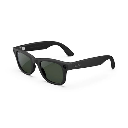 Ray-Ban  (Gen 1), Wayfarer, Matte Black, Transitions® Graphite Green Lenses | Smart AI Glasses