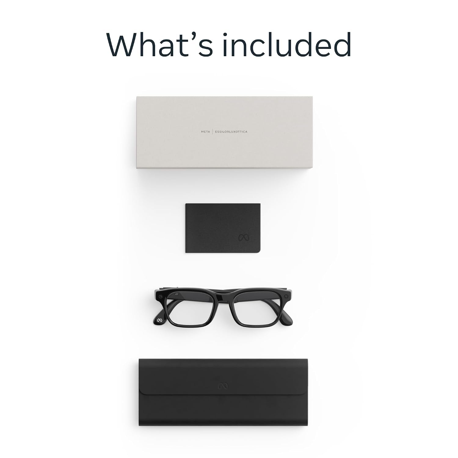Meta Adventurer Classic Black | Smart AI Glasses for Women, Men AI, 12MP Camera, Live Translate — 3K HD Resolution — 8+ Hour Battery — Range of Sizes — Clear Lenses
