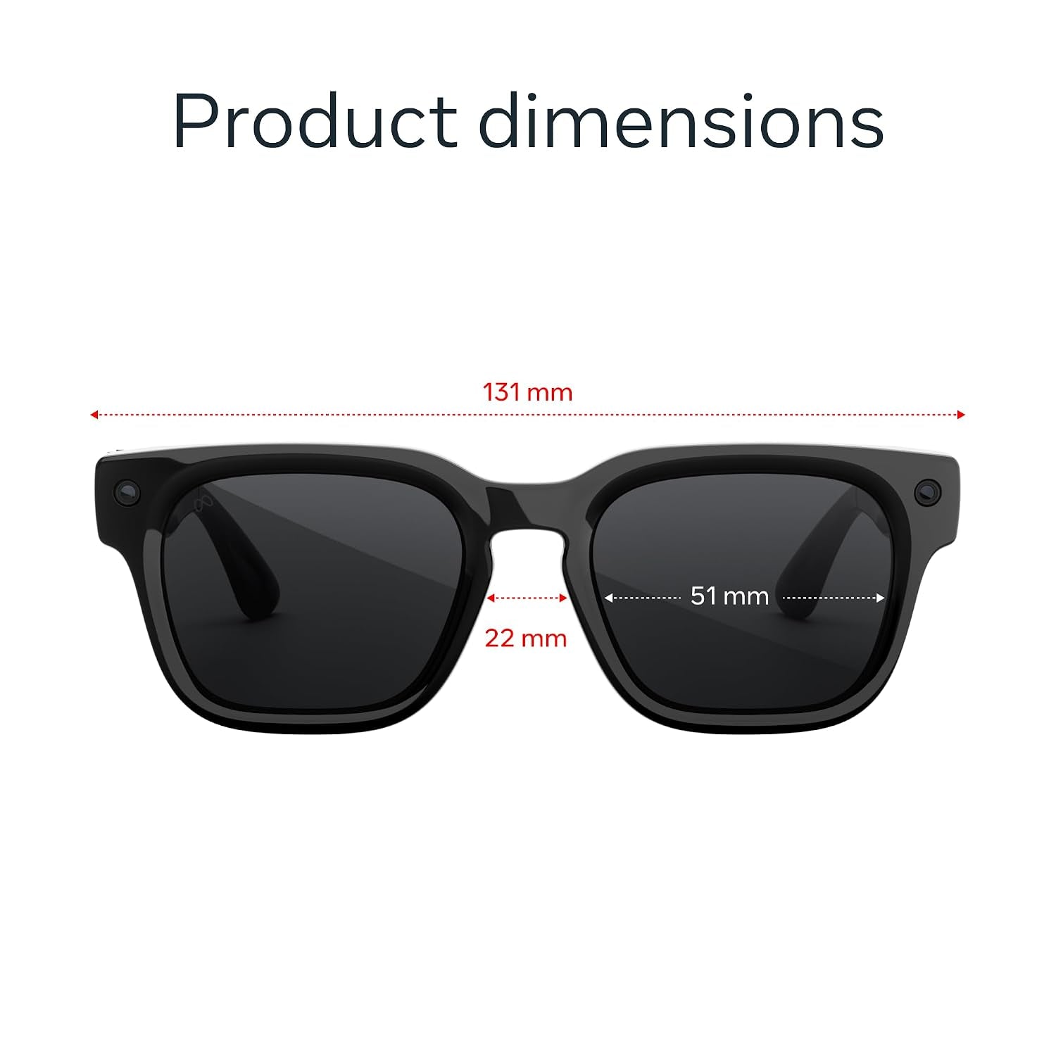 Meta Fury Classic Black | Smart AI Glasses for Women, Men — Meta AI, 12MP Camera, Live Translate — 3K HD Resolution — 8+ Hour Battery — Polarized Grey Lenses