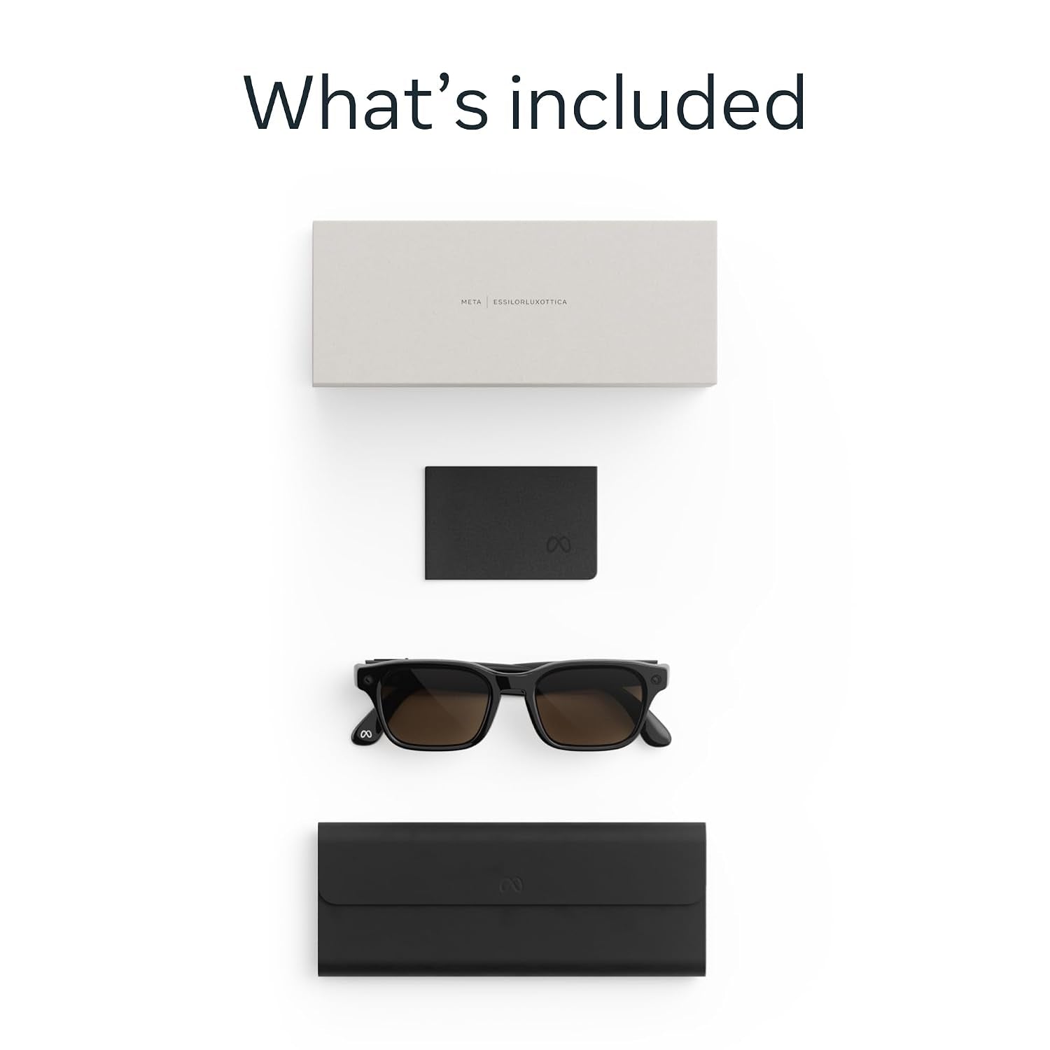 Meta Adventurer Large Classic Black | Smart AI Glasses for Women, Men AI, 12MP Camera, Live Translate — 3K HD Resolution — 8+ Hour Battery — Range of Sizes — Brown Lenses