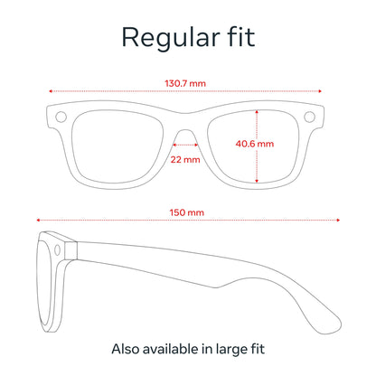 Ray-Ban  (Gen 1), Wayfarer, Matte Black, Transitions® Graphite Green Lenses | Smart AI Glasses