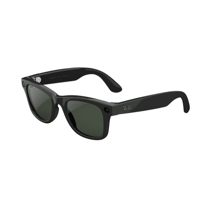 Ray-Ban  (Gen 2), Wayfarer Large, Matte Black, Transitions® Grey Lenses | Smart AI Glasses