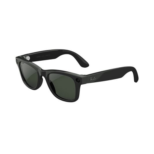 Ray-Ban  (Gen 2), Wayfarer Large, Matte Black, Transitions® Grey Lenses | Smart AI Glasses