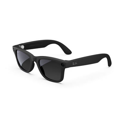 Ray-Ban  (Gen 1), Wayfarer, Matte Black, Transitions® Graphite Green Lenses | Smart AI Glasses