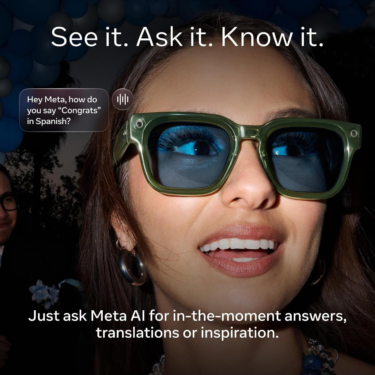 Meta Adventurer Classic Black | Smart AI Glasses for Women, Men AI, 12MP Camera, Live Translate — 3K HD Resolution — 8+ Hour Battery — Range of Sizes — Transitions® Grey Lenses