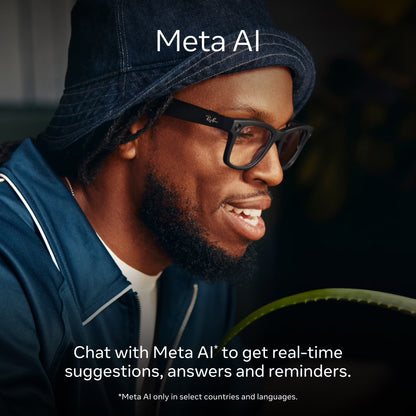 Ray-Ban  (Gen 1), Wayfarer, Matte Black, Transitions® Graphite Green Lenses | Smart AI Glasses