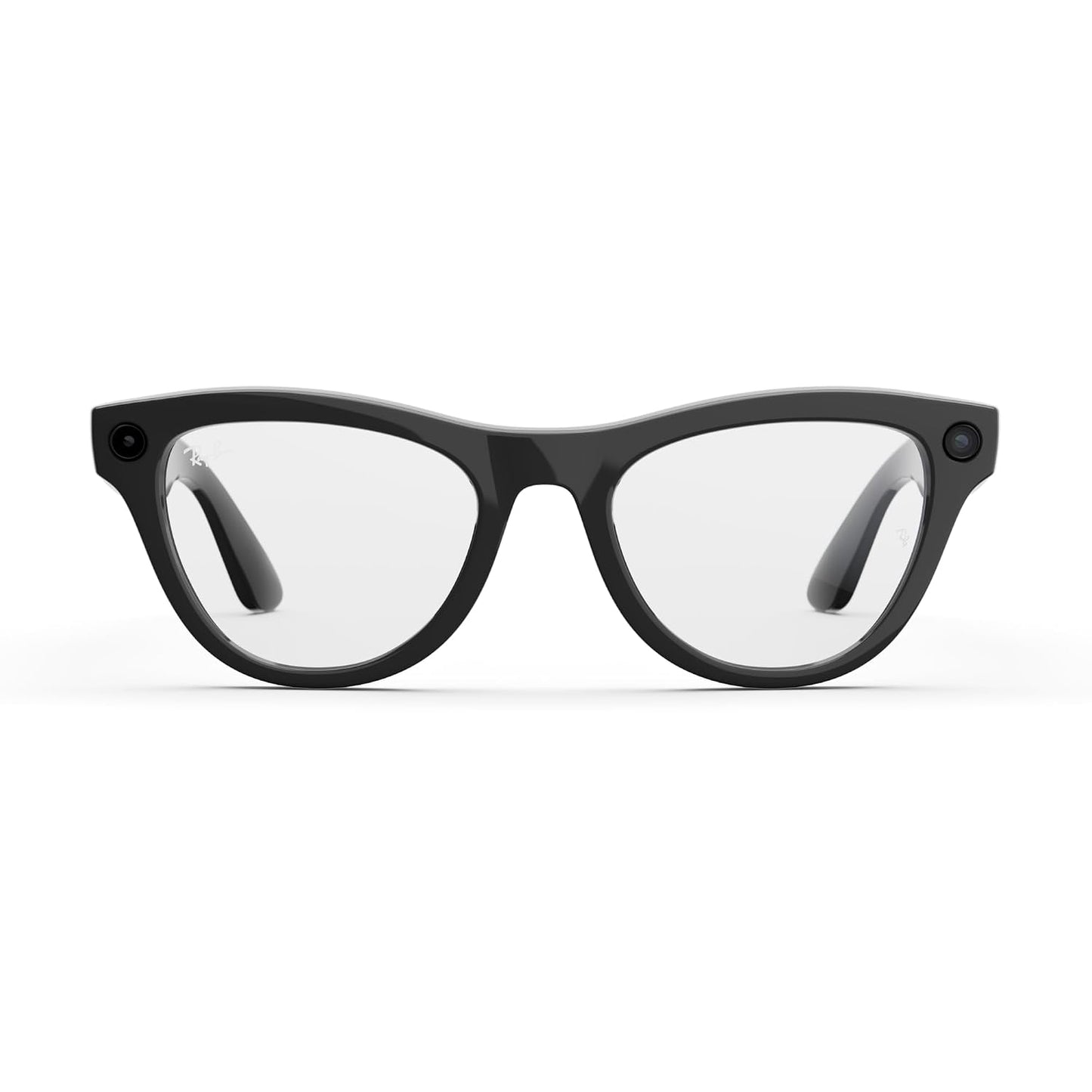 Ray-Ban Meta (Gen 1), Skyler, Shiny Black | Smart AI Glasses for Men, Women — 12 MP Ultra-Wide Camera, Open-Ear Speakers for Audio, Video Recording and Bluetooth — Clear Lenses — Wearable Technology